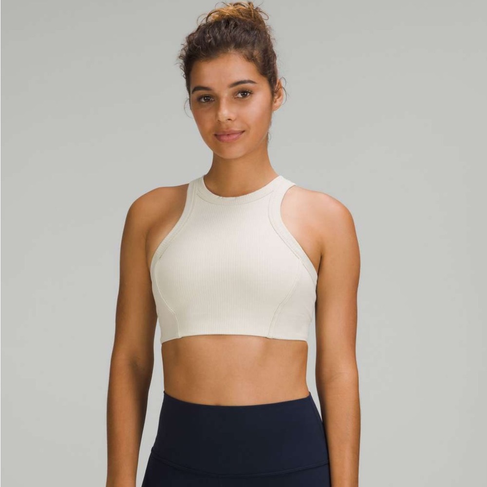 Lululemon | Ribbed High Neck Yoga Bra